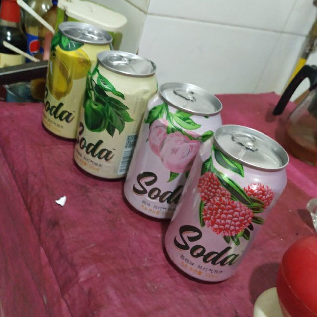 > 【名仁】苏打水气泡水荔枝味无糖0脂碳酸饮料矿泉饮用水330ml*12罐