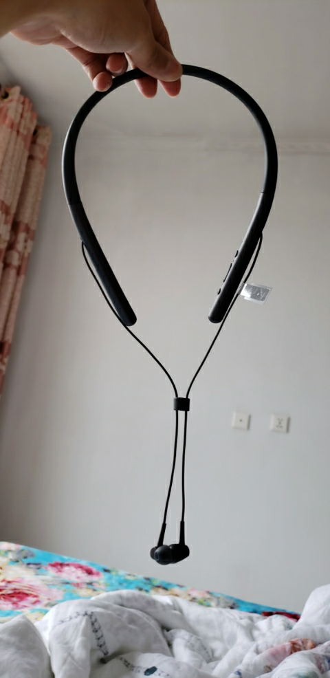 索尼(sony)wi-h700 (灰黑色)颈挂式立体声蓝牙无线耳机 贴心磁扣 来电