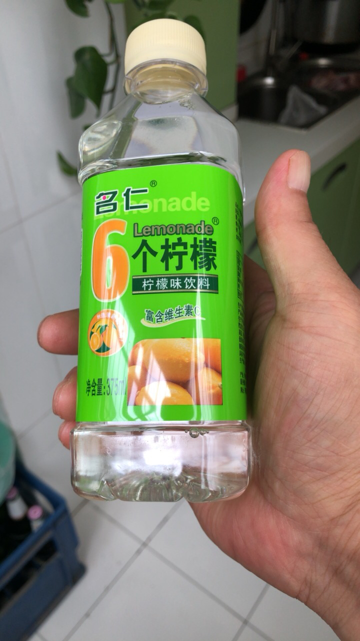 【名仁】柠檬水饮料维生素c饮料vc6个柠檬水饮料批发整箱375ml*24瓶