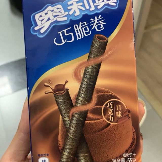 奥利奥oreo饼干零食巧脆卷巧克力口味55g新旧包装随机发货