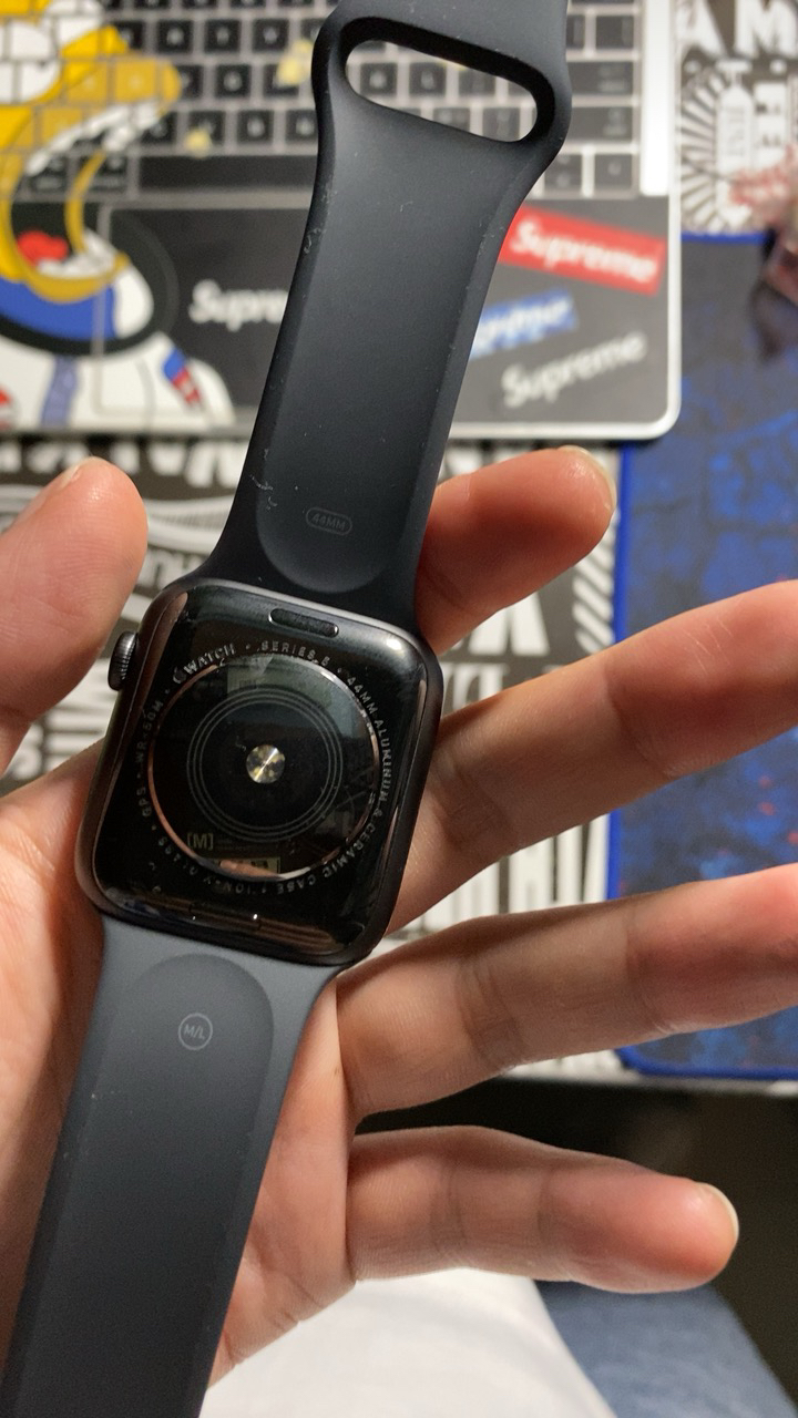 苹果/apple watch series5 智能手表 44毫米(gps款 深空灰色铝金属