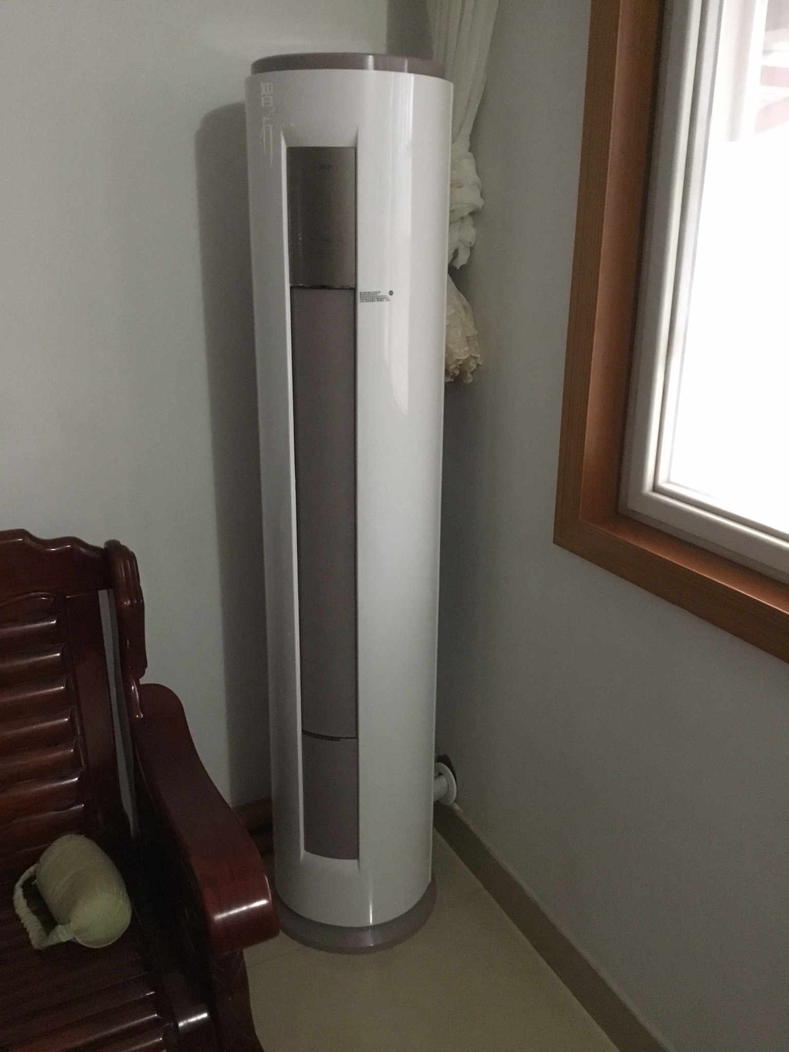 美的(midea)3匹全直流变频冷暖空调圆柱式柜机1级能效智行kfr-72lw/bp