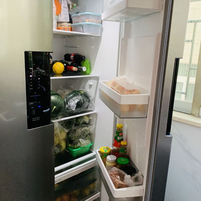 ka92nv41ti 610升 变频风冷无霜 竖显led 旋转制冰盒 对开门冰箱