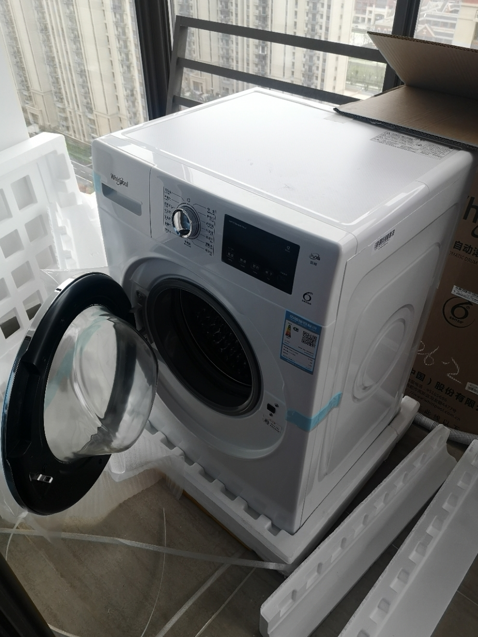 惠而浦(whirlpool) wf80bhe875w 8公斤全自动变频滚筒洗衣机洗烘一体