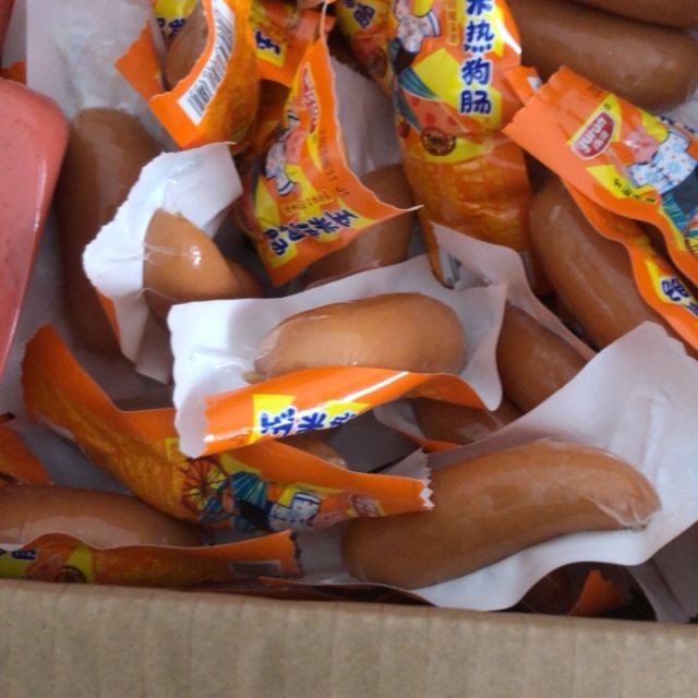 雨润玉米热狗肠40g40支装玉米味香肠零食玉米肠即食泡面火腿肠