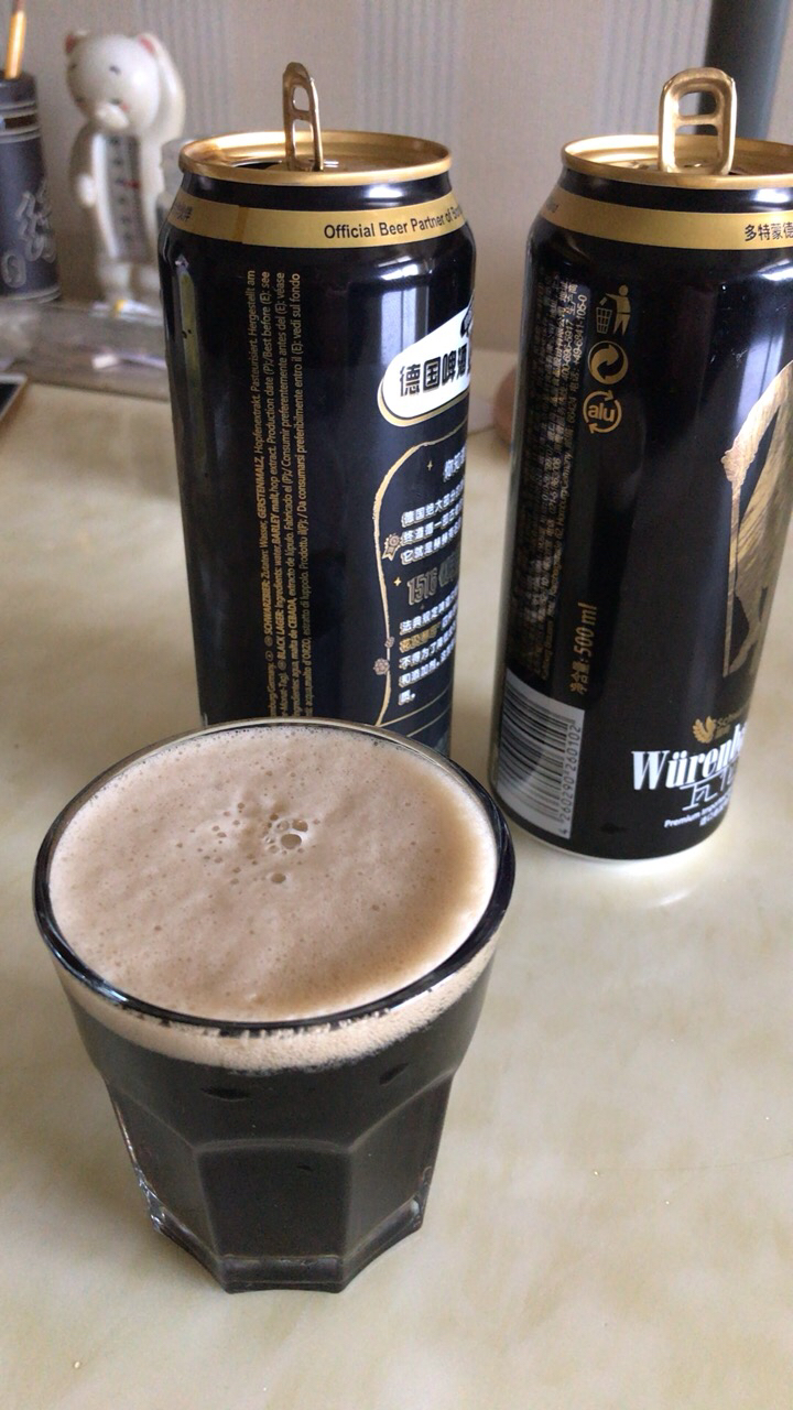 瓦伦丁 (wurenbacher)黑啤啤酒500ml*24听整箱装德国原装进口晒单图