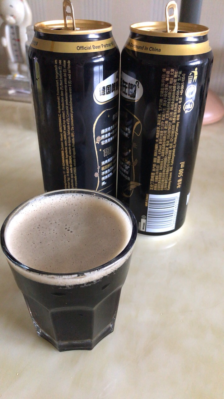 瓦伦丁 (wurenbacher)黑啤啤酒500ml*24听整箱装德国原装进口晒单图