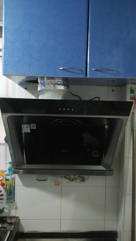 美的(midea) cxw-200-aj7008-g 700小尺寸家用側吸式抽油煙機曬單圖