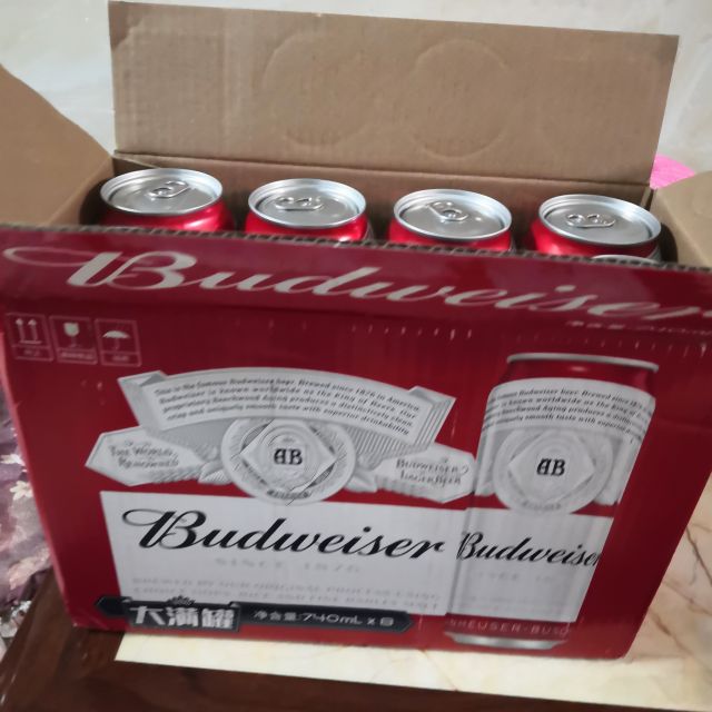 百威budweiser啤酒经典醇正550ml15听整箱大罐装国产啤酒