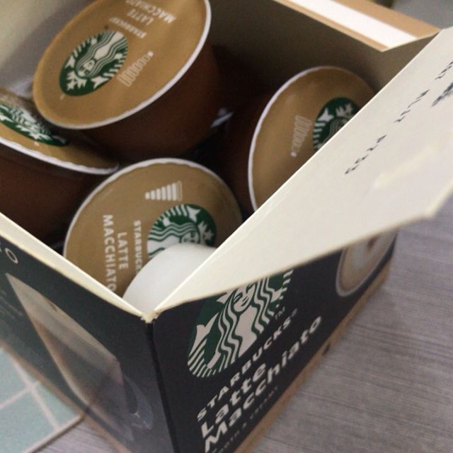 星巴克starbucks拿铁玛奇朵咖啡咖啡胶囊129g内含12颗