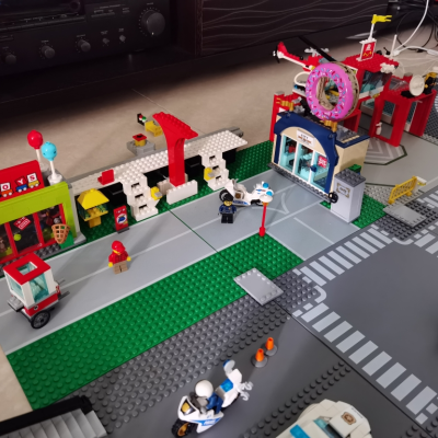 lego乐高city城市系列甜甜圈店开业60233积木玩具