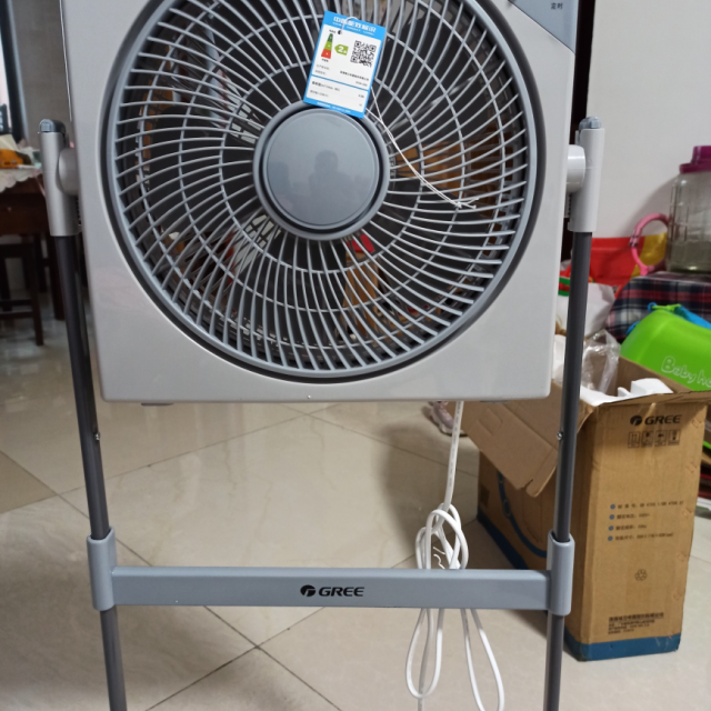 格力(gree)电风扇家用机械定时台立式鸿运扇办公卧室学生宿舍落地扇