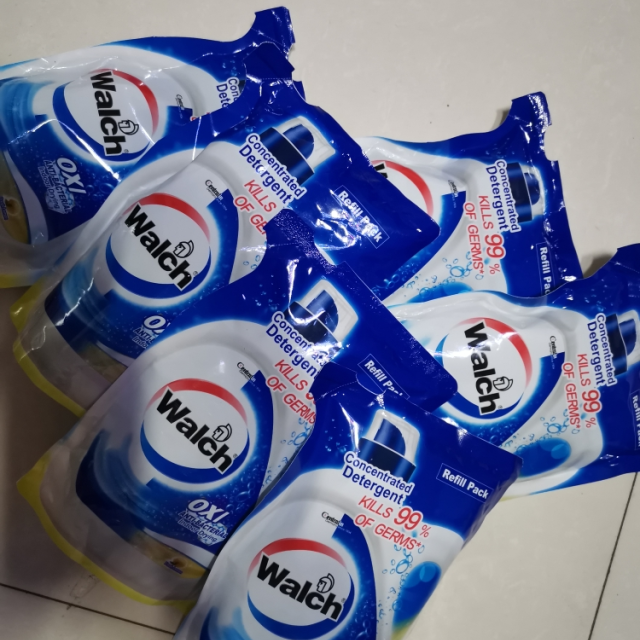 威露士有氧洗除菌快速去渍洗衣液柠檬袋装500gx6