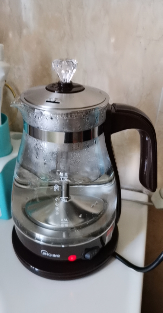 茶黑茶壺電熱茶壺煎藥壺養生壺電熱燒水壺玻璃茶具泡茶喝茶茶具曬單圖