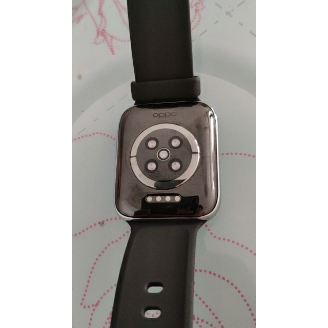 oppowatch精钢版皓银智能手表esim通信双曲面柔性屏21天长续航运动