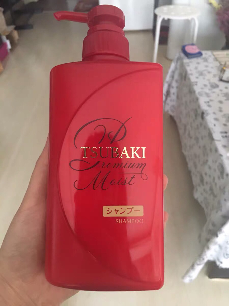 tsubaki 丝蓓绮 滢艳润养 保湿洗发水 490ml 红色晒单图