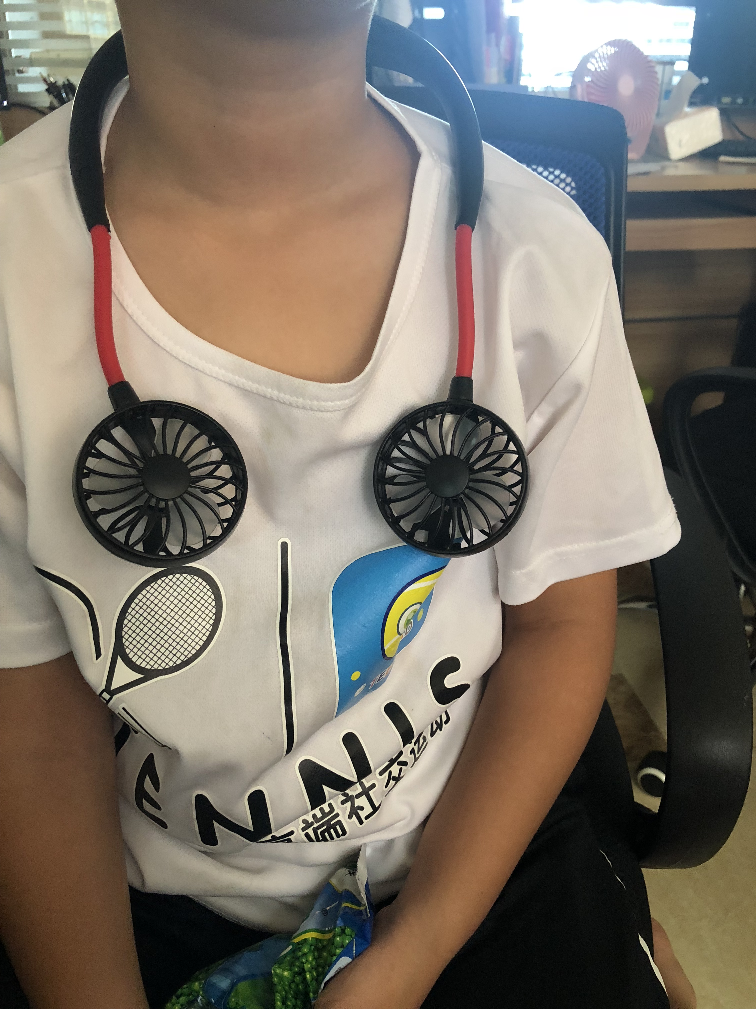 2020新款fr-fr-lt425a韩国挂脖风扇懒人风扇挂脖子电风扇便携旅游运动