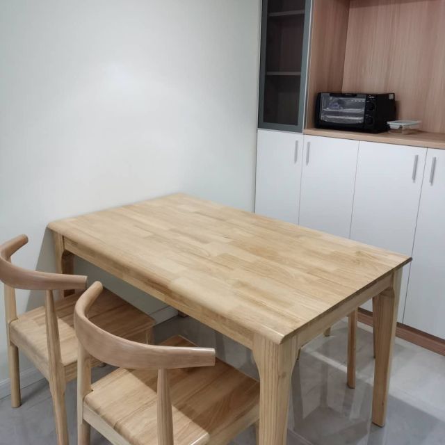 一米色彩餐桌全实木餐桌日式长方形饭桌北欧小户型1213515米桌子餐厅