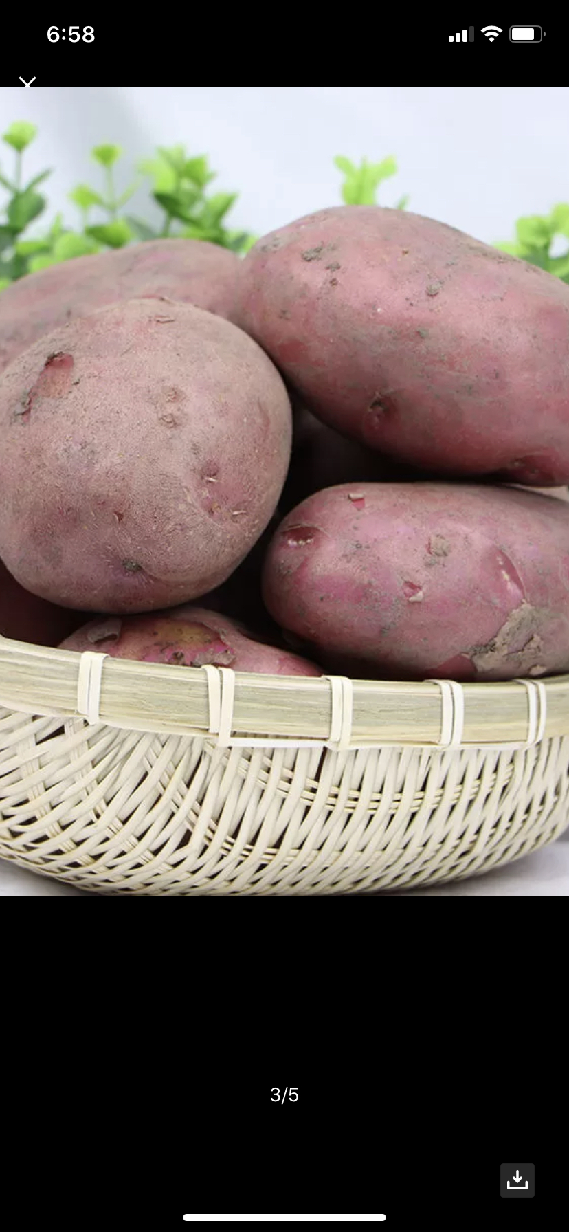 心土豆洋芋马铃薯老品种农家种 红皮黄心(大果200克左右)10斤装晒单图