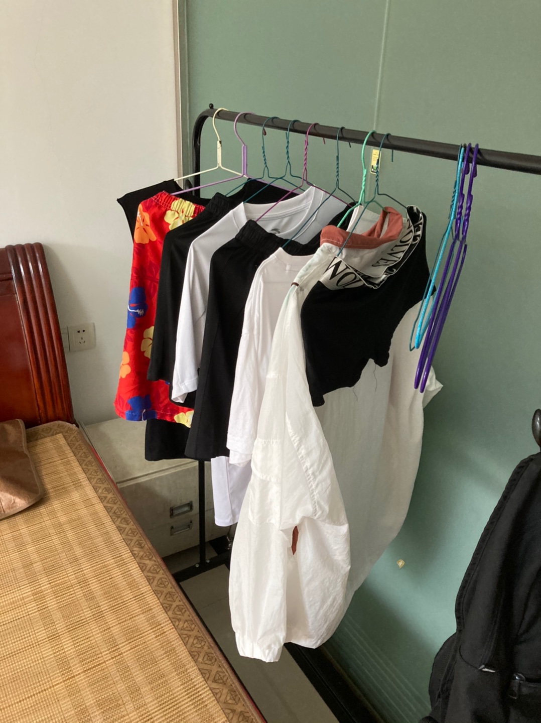 晾衣架落地挂衣架折叠宿舍用古达室内卧室学生晒衣架家用凉衣服杆架子