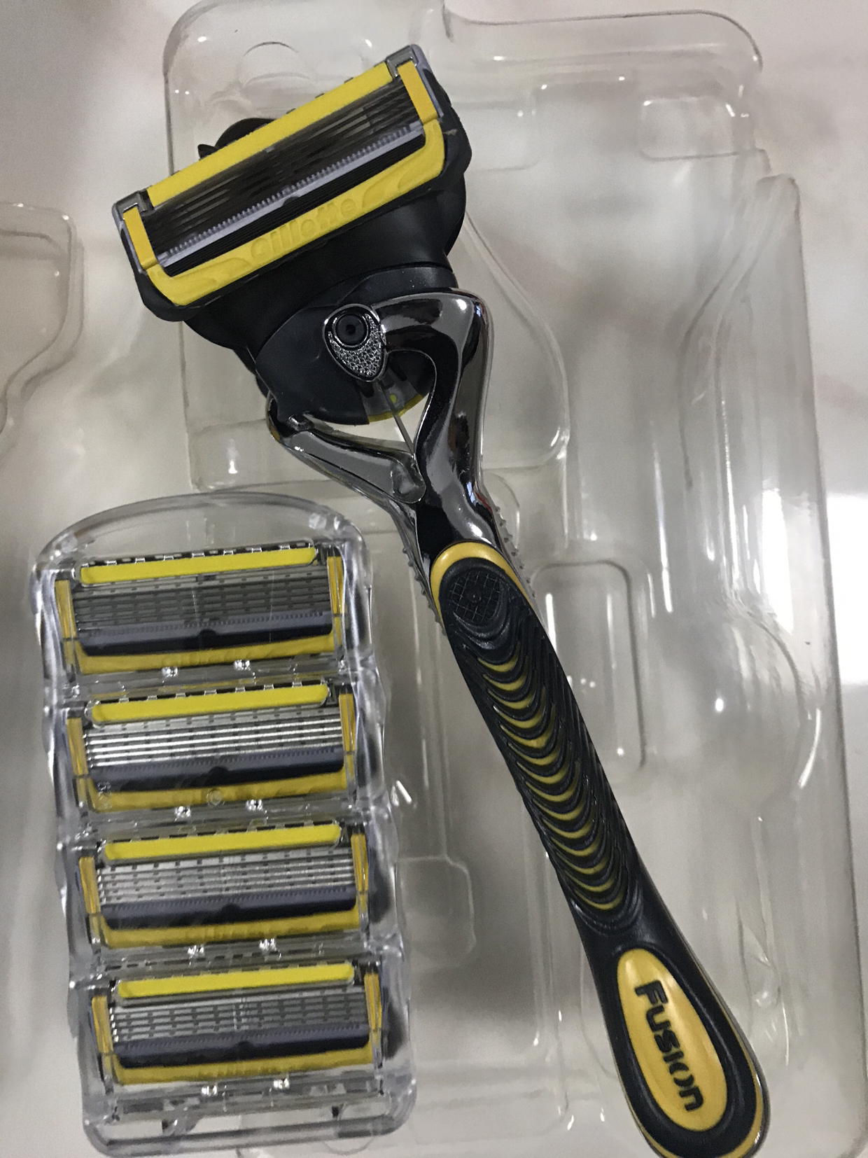 吉列(gillette) 锋隐5致护 5 1层刀片 手动剃须刀刮胡刀 1个刀架 6个