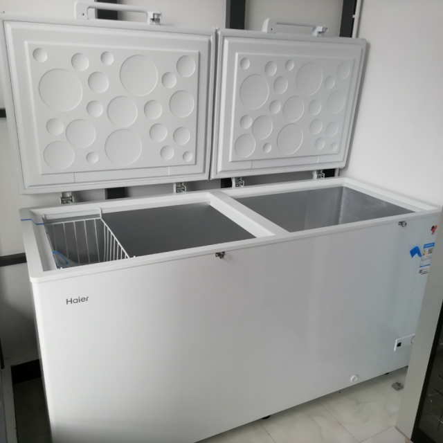 bc/bd-519hcz冰柜商用大容量带锁大冷柜静音节能卧式冷藏柜冷冻柜转换