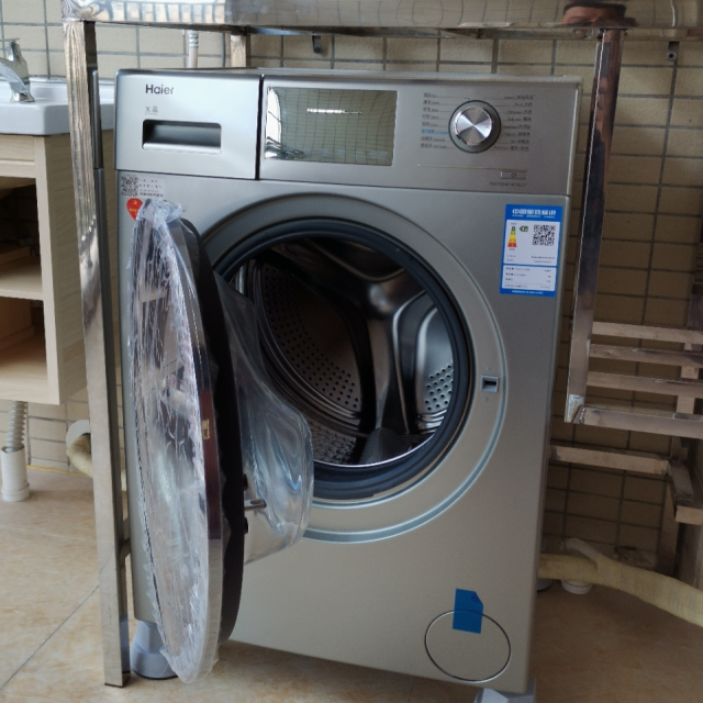 海尔(haier)xqg100-b14876lu1 10公斤大容量 纤薄 直驱变频 全自动