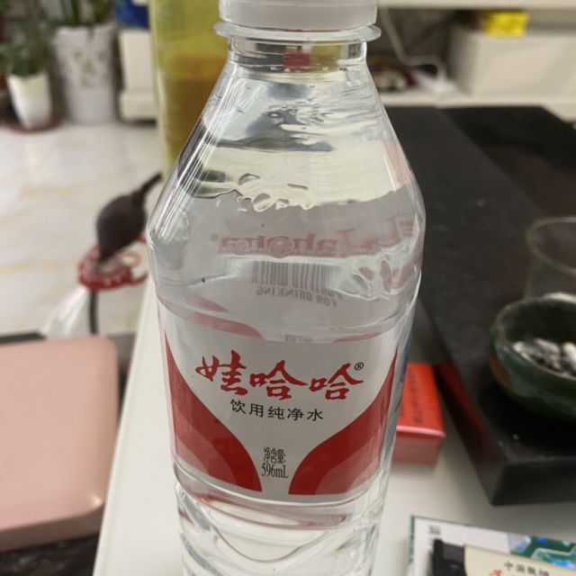 飲用純淨水596ml*24瓶/箱 飲用水 甘甜爽口 596ml飲用水娃哈哈礦泉水