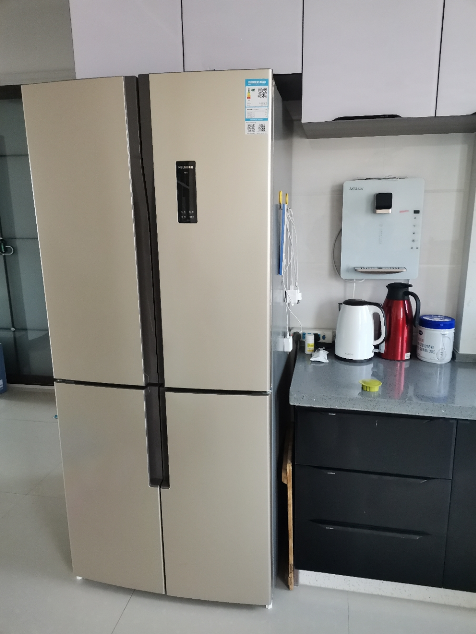 美菱(meling)bcd-446wp9c 十字对开门多门四开门变频风冷无霜冰箱