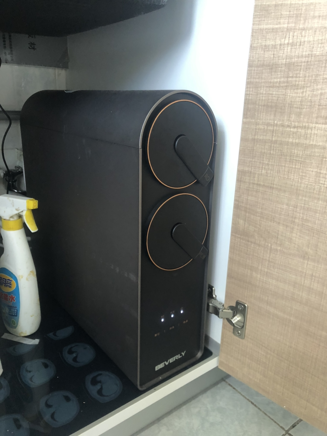 美的(midea)高端比佛利净水器家用直饮厨下式净水机无罐大通量纯水机