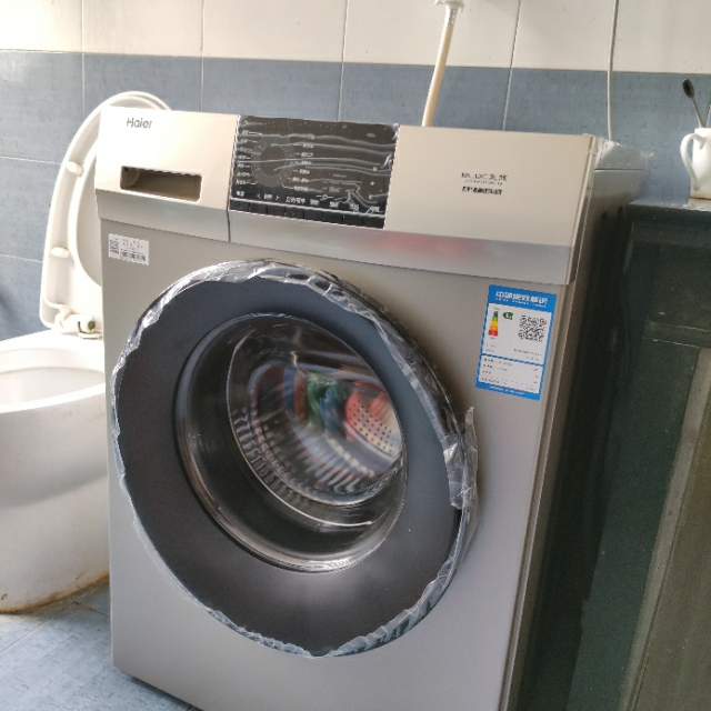 海爾(haier)eg100b209g 10公斤大容量 變頻全自動家用滾筒洗衣機 巴氏