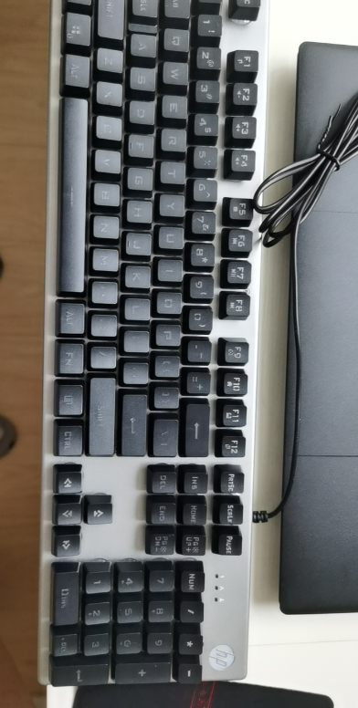 hp/惠普k500机械手感有线键盘台式电脑笔记本外接办公电竞游戏专用