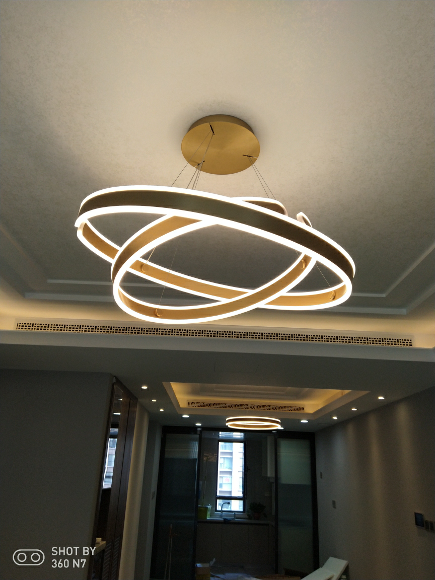 新特丽 两厅成套灯具套餐轻奢后现代风格客厅吊灯现代简约大气创意