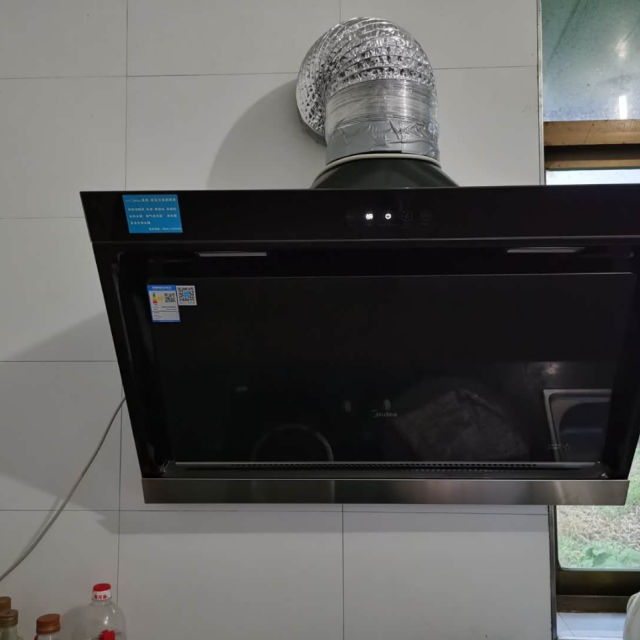 美的midea抽油烟机tj9015s17立方侧吸式油烟机单机大吸力家用触控式免