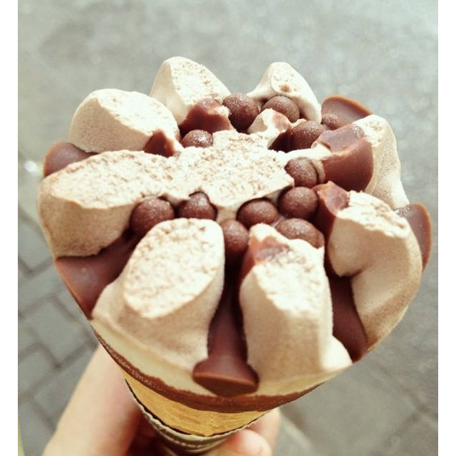 可爱多甜筒巧克力口味冰淇淋402g6支装