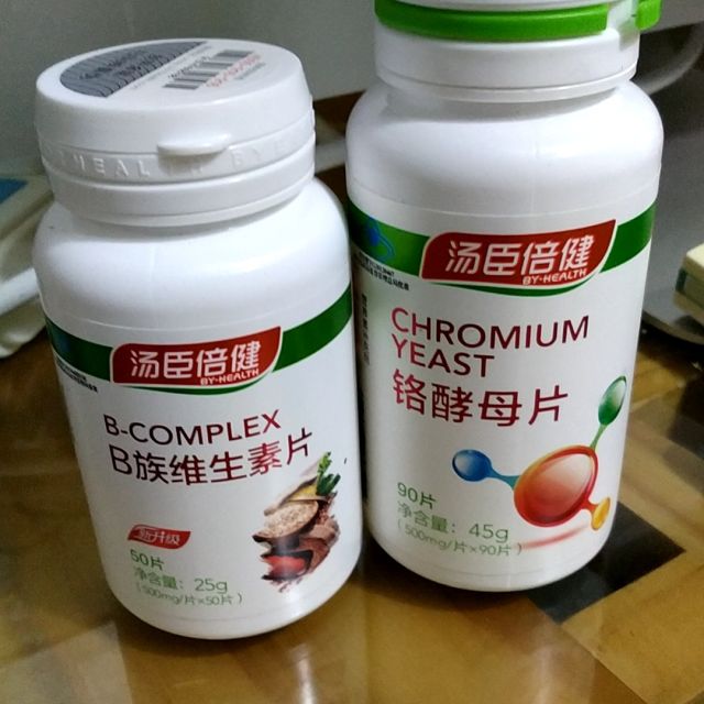 汤臣倍健铬酵母片90片b族50片成人中老年补铬片剂矿物质