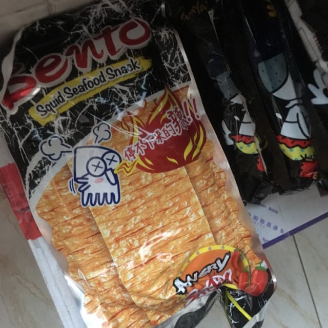 泰国进口特产 bento拌多乐辣味鱿鱼片20g 手撕鱿鱼片辣条零食