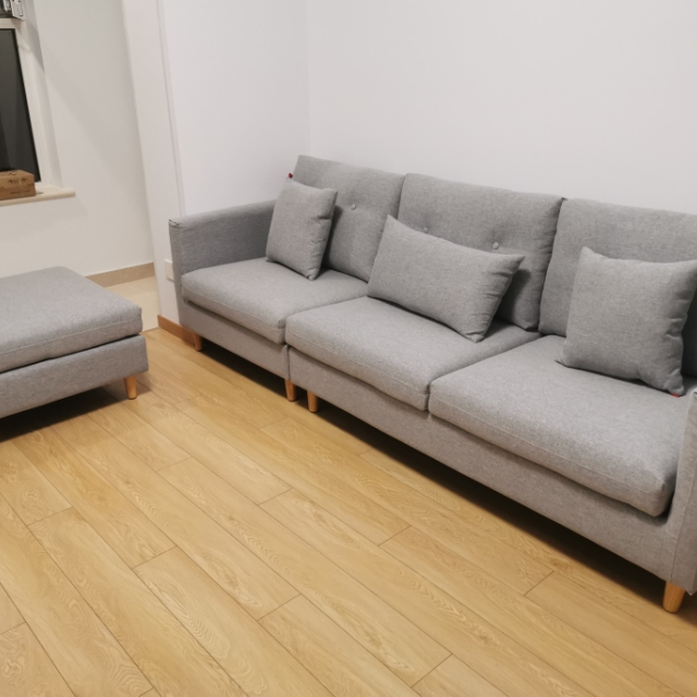 曲美家居布艺沙发简约现代可拆洗布沙发大小户型储物沙发组合客厅家具