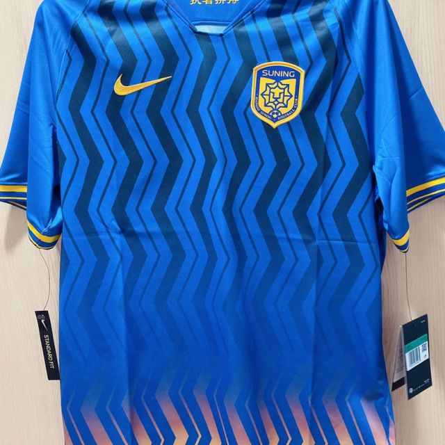nike耐克2020新款jsbrtstadjsysshm中超江苏苏宁主场球迷版球衣ci