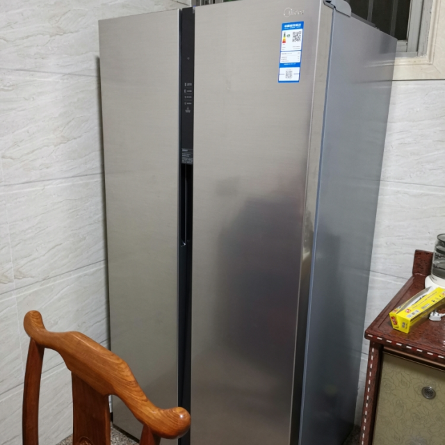 美的mideabcd525wkpzme星际银525升对开门电冰箱变频节能风冷智能家用