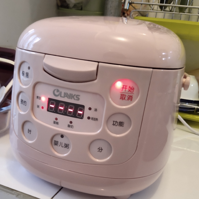 23人家用小型煮饭锅学生宿舍1人小电饭锅单人2升蒸饭锅粉色2l电饭煲