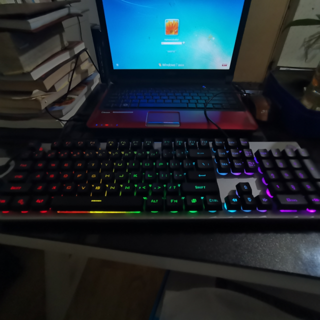 hp惠普k500机械手感有线键盘台式电脑笔记本外接办公电竞游戏专用打字