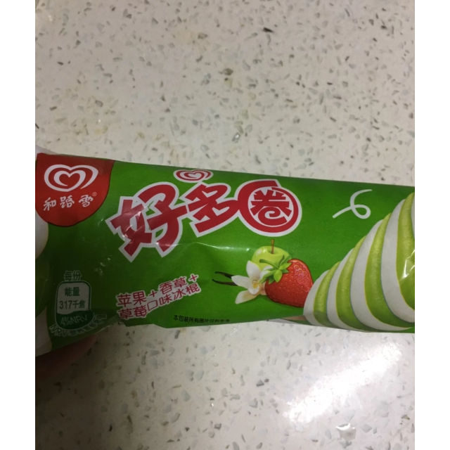 和路雪好多圈苹果口味冰棍400g5支装
