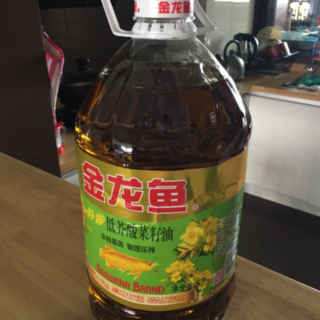 金龍魚特香菜籽油5l桶食用油非轉基因物理壓榨低芥酸