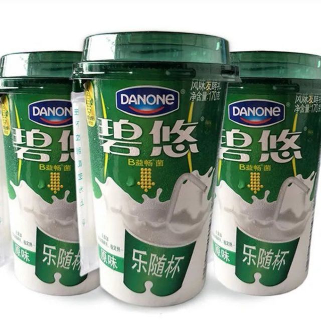 达能碧悠无添加原味风味发酵乳170g4杯