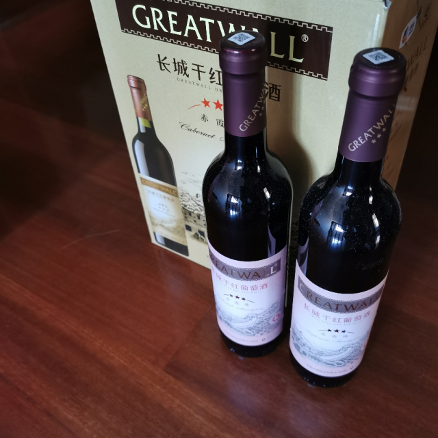 長城greatwall沙城產區星級系列三星赤霞珠乾紅葡萄酒750ml6整箱裝