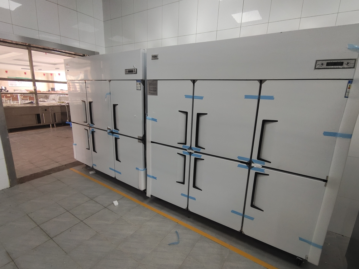 1305升双温上冷藏下冷冻六门厨房柜 双压缩机 不锈钢商用超大容量厨房