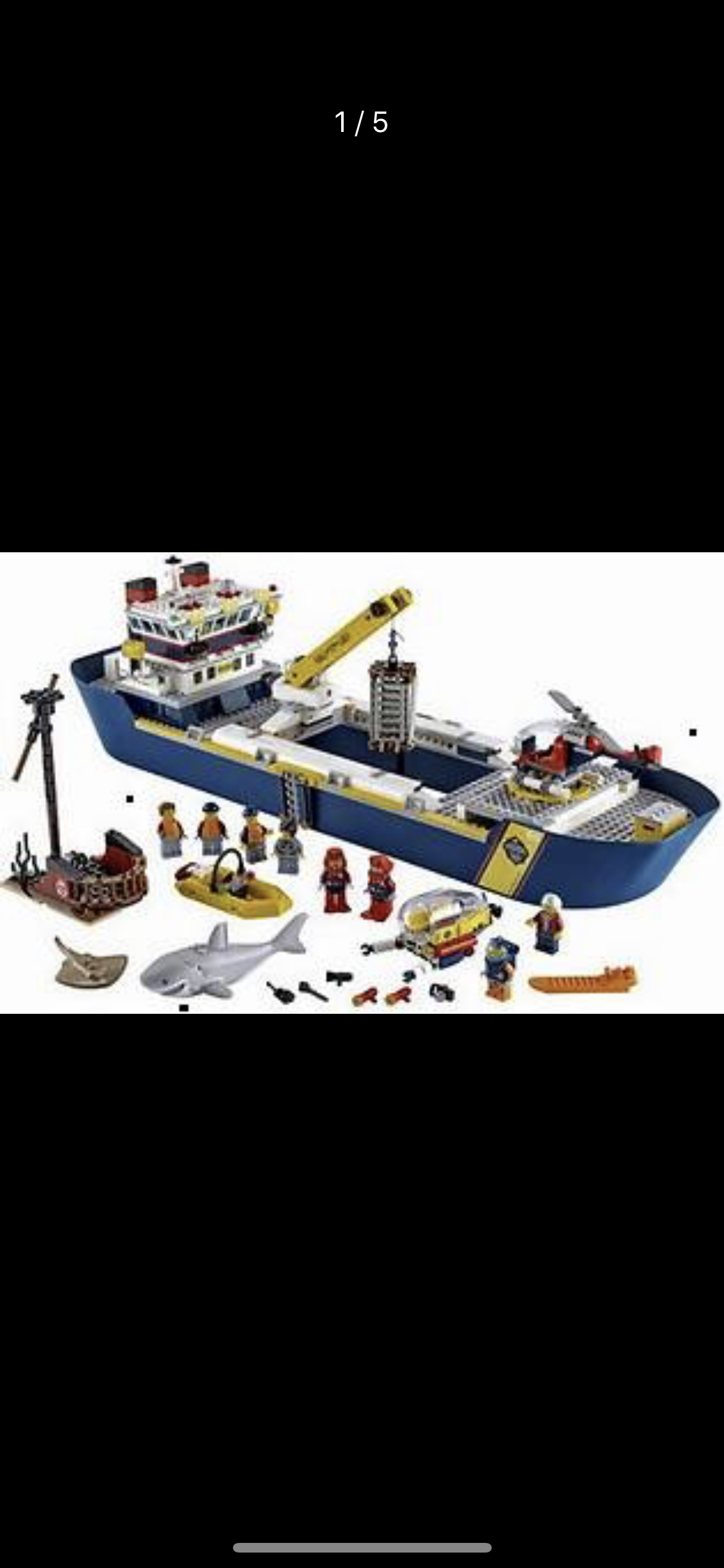 lego乐高城市系列海洋探险巨轮60266 男孩女孩7岁 生日礼物 玩具积木