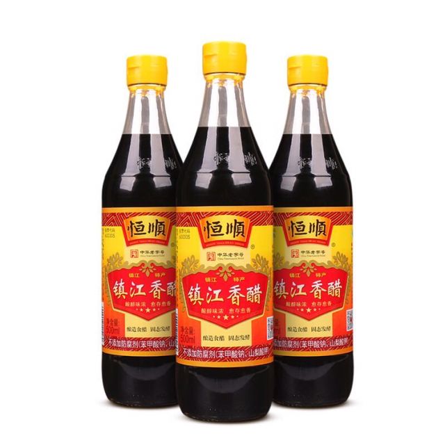 恆順北固山鎮江香醋450ml2釀造食醋固態發酵