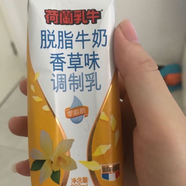 法國原裝進口荷蘭乳牛牛奶脫脂牛奶香草味200ml12支